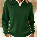 Vicenta | Pulover s Polo Ovratnikom i Dugmadi