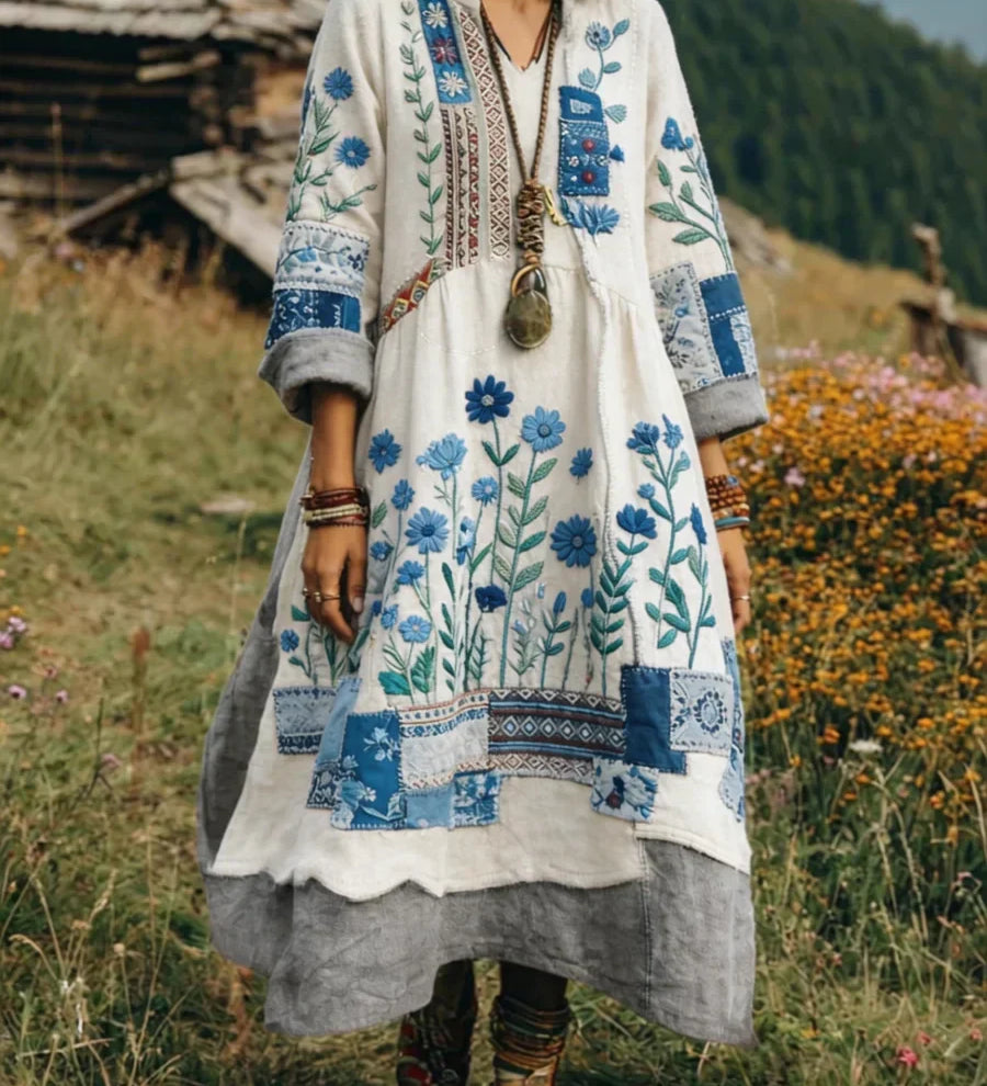 Lara - Elegantna haljina s cvjetnim uzorkom