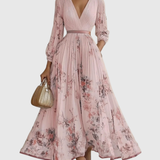 Rowella - Elegantna Plisirane Maxi Haljina