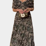 Sophia - Elegantna Cvjetna Plisirane Haljine