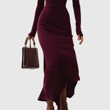 Isabelle | Bordo Haljina s Rolkom