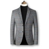 Domenico | Elegantan Blazer u Škotskom Tkanju