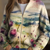 Marlowe | Cardigan sa zipom Pejzaž Čičak