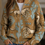 Winona | Zip cardigan od vune iz pustinje i kaktusa
