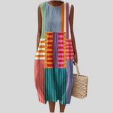 Šarena haljina s patchwork uzorkom
