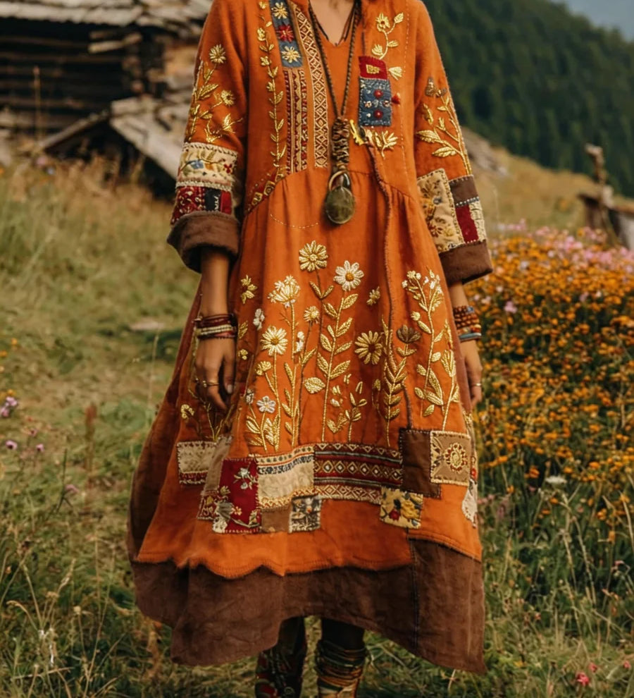 Lara - Elegantna haljina s cvjetnim uzorkom