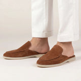 Maroon Suède Yacht Mule