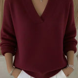 Violeta | Oversized džemper s V-izrezom