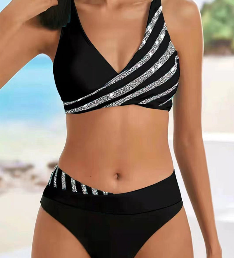 Mona | Bikini s uzorkom u toplim tonovima
