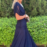 Avery - Elegantna Plava Haljina