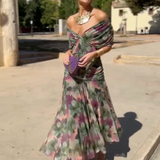 Sophia - Elegantna Cvjetna Plisirane Haljine