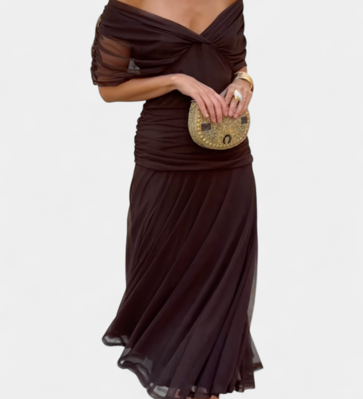 Sophia - Elegantna Cvjetna Plisirane Haljine