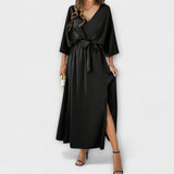 Sabrina – Sofisticirana maxi haljina s V izrezom