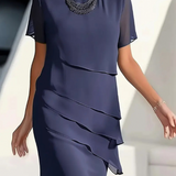 Aria - Vječna Chiffon Haljina s Raskošnim Naborima