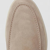 Bež Suede Yacht Mule